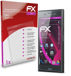 atFoliX FX-Hybrid-Glass Panzerglasfolie für Sony Xperia XZ1