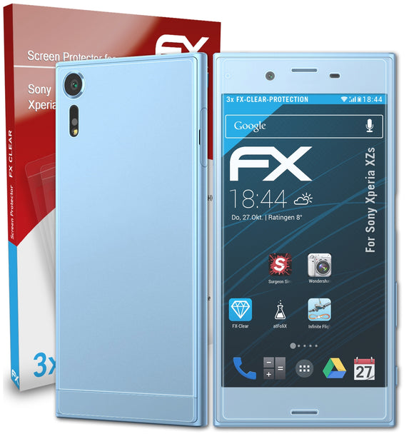 atFoliX FX-Clear Schutzfolie für Sony Xperia XZs