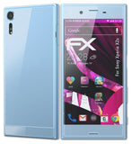 Glasfolie atFoliX kompatibel mit Sony Xperia XZs, 9H Hybrid-Glass FX (1er Set)