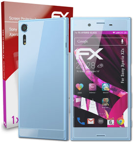 atFoliX FX-Hybrid-Glass Panzerglasfolie für Sony Xperia XZs