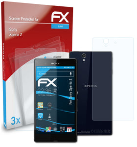 atFoliX FX-Clear Schutzfolie für Sony Xperia Z