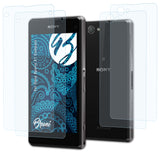 Schutzfolie Bruni kompatibel mit Sony Xperia Z1 Compact, glasklare (2er Set)