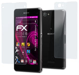 Glasfolie atFoliX kompatibel mit Sony Xperia Z1 Compact, 9H Hybrid-Glass FX (1er Set)