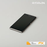 Panzerfolie atFoliX kompatibel mit Sony Xperia Z1, entspiegelnde und stoßdämpfende FX (3er Set)