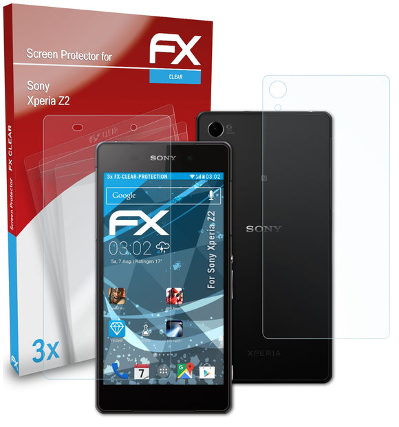 atFoliX FX-Clear Schutzfolie für Sony Xperia Z2