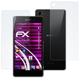 Glasfolie atFoliX kompatibel mit Sony Xperia Z2, 9H Hybrid-Glass FX (1er Set)