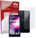 atFoliX FX-Hybrid-Glass Panzerglasfolie für Sony Xperia Z3 Compact