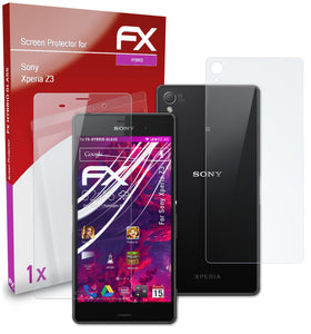 atFoliX FX-Hybrid-Glass Panzerglasfolie für Sony Xperia Z3