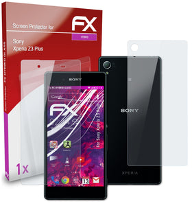 atFoliX FX-Hybrid-Glass Panzerglasfolie für Sony Xperia Z3 Plus