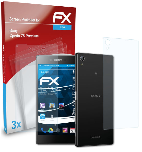 atFoliX FX-Clear Schutzfolie für Sony Xperia Z5 Premium