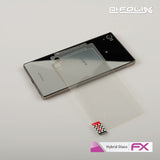 Glasfolie atFoliX kompatibel mit Sony Xperia Z5 Premium, 9H Hybrid-Glass FX (1er Set)