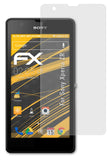 Panzerfolie atFoliX kompatibel mit Sony Xperia ZR, entspiegelnde und stoßdämpfende FX (3X)