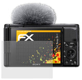 Panzerfolie atFoliX kompatibel mit Sony ZV-1, entspiegelnde und stoßdämpfende FX (3X)