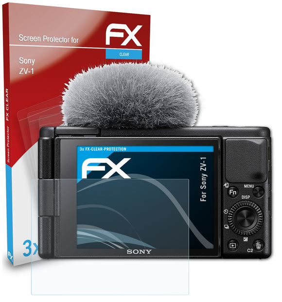 atFoliX FX-Clear Schutzfolie für Sony ZV-1