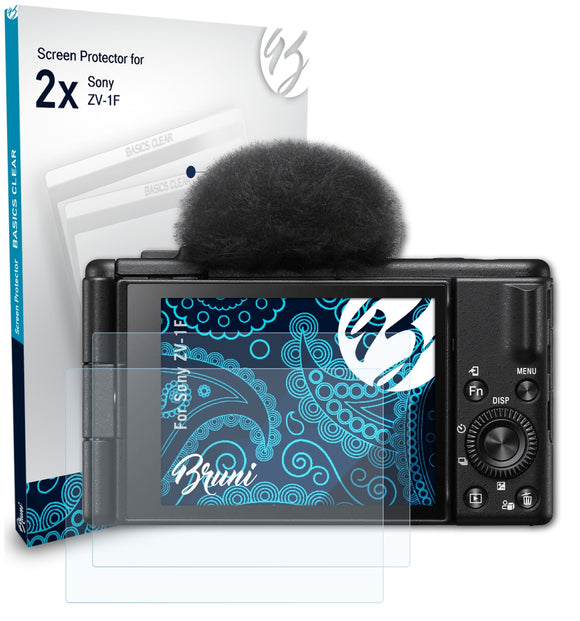 Bruni Basics-Clear Displayschutzfolie für Sony ZV-1F