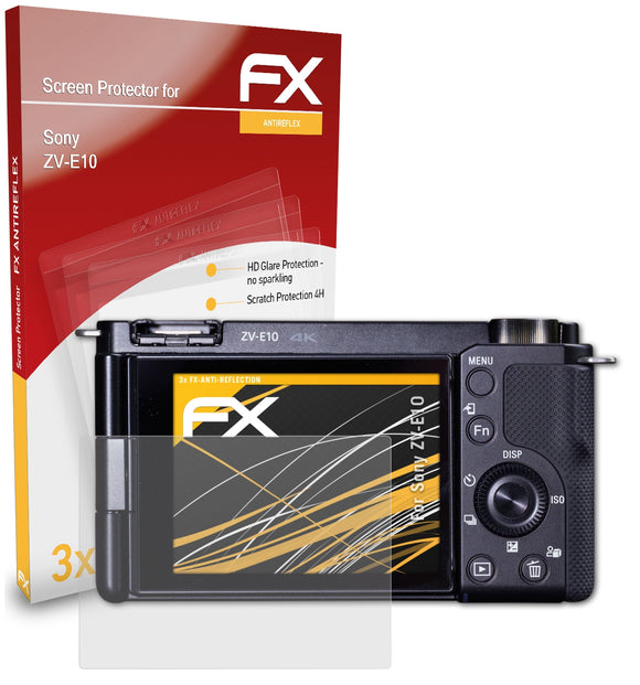 atFoliX FX-Antireflex Displayschutzfolie für Sony ZV-E10