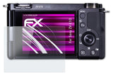 Glasfolie atFoliX kompatibel mit Sony ZV-E10, 9H Hybrid-Glass FX