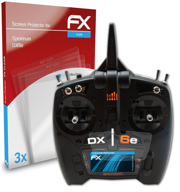 atFoliX FX-Clear Schutzfolie für Spektrum DX6e