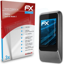 atFoliX FX-Clear Schutzfolie für Starkey SurfLink Mobile 2