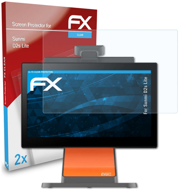 atFoliX FX-Clear Schutzfolie für Sunmi D2s Lite
