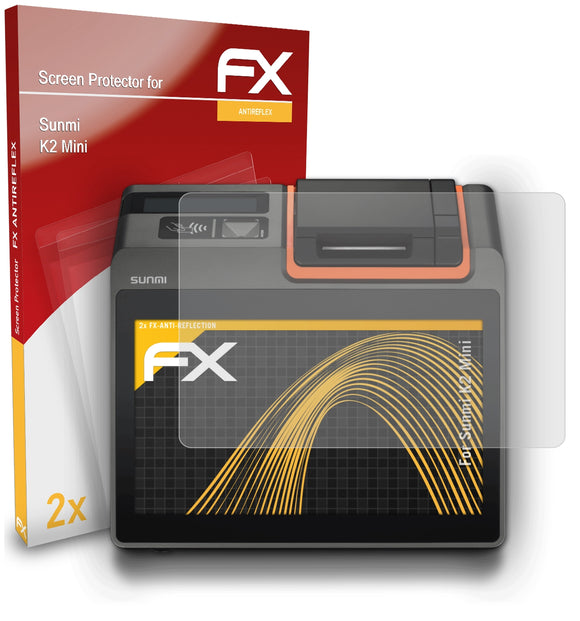 atFoliX FX-Antireflex Displayschutzfolie für Sunmi K2 Mini