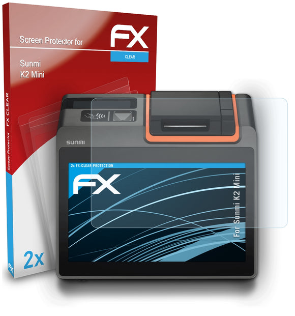atFoliX FX-Clear Schutzfolie für Sunmi K2 Mini