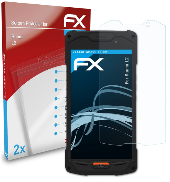 atFoliX FX-Clear Schutzfolie für Sunmi L2