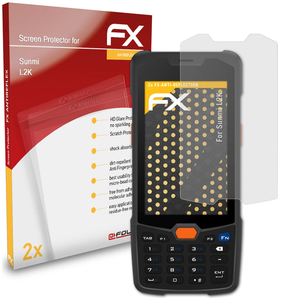 atFoliX FX-Antireflex Displayschutzfolie für Sunmi L2K