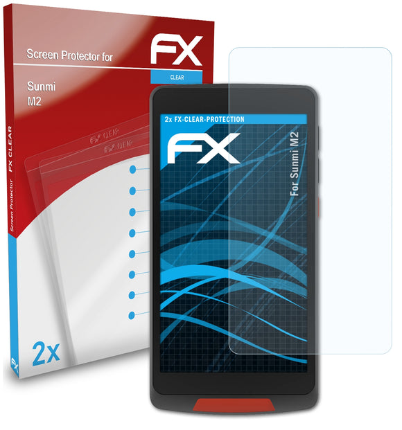 atFoliX FX-Clear Schutzfolie für Sunmi M2