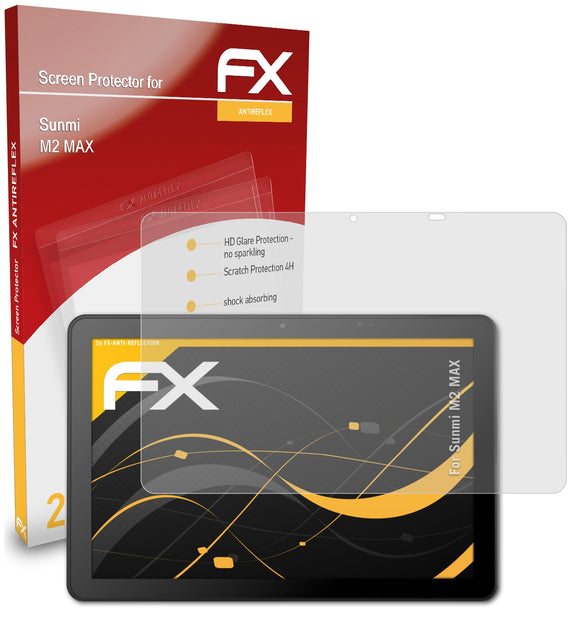 atFoliX FX-Antireflex Displayschutzfolie für Sunmi M2 MAX