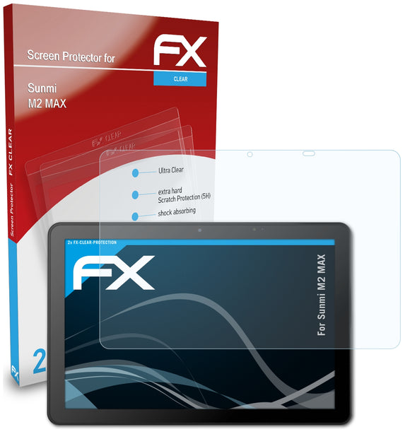 atFoliX FX-Clear Schutzfolie für Sunmi M2 MAX