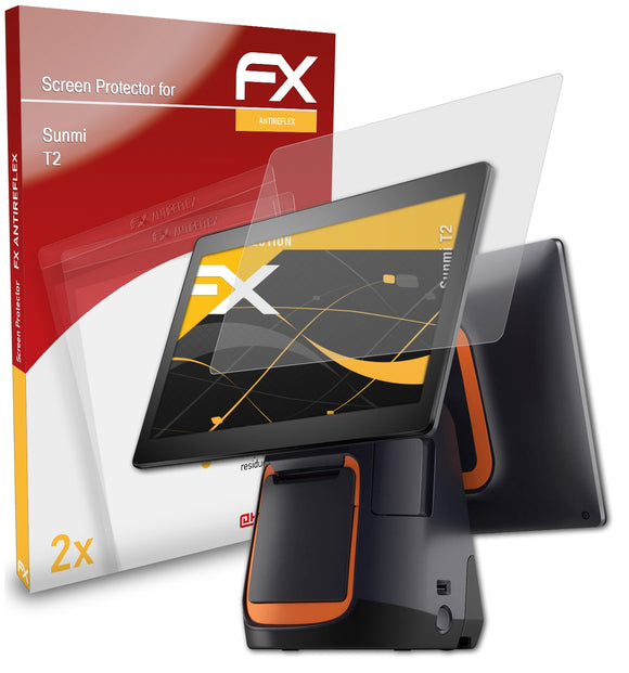 atFoliX FX-Antireflex Displayschutzfolie für Sunmi T2