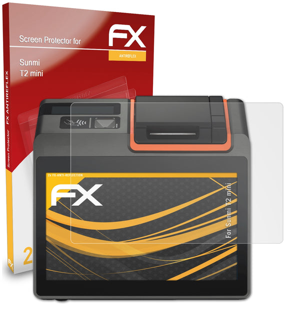 atFoliX FX-Antireflex Displayschutzfolie für Sunmi T2 mini