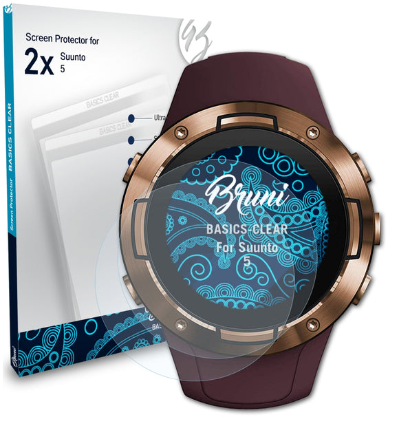 Bruni Basics-Clear Displayschutzfolie für Suunto 5