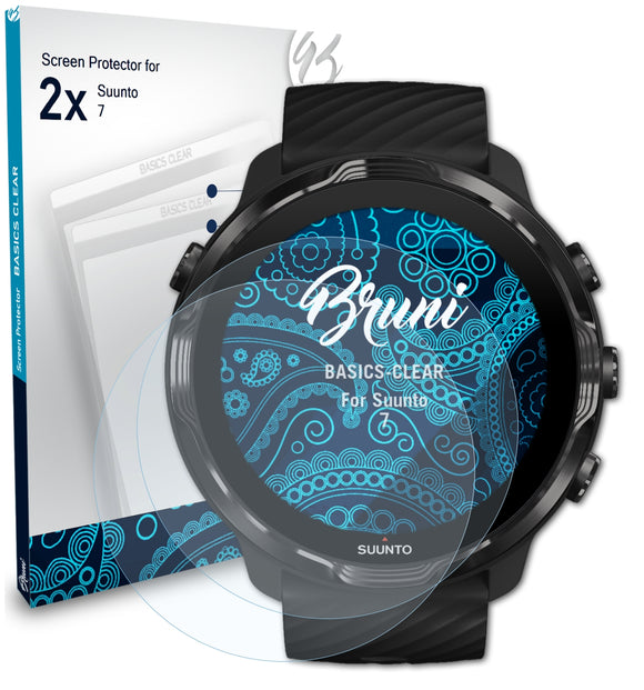 Bruni Basics-Clear Displayschutzfolie für Suunto 7