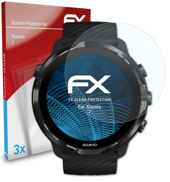 atFoliX FX-Clear Schutzfolie für Suunto 7