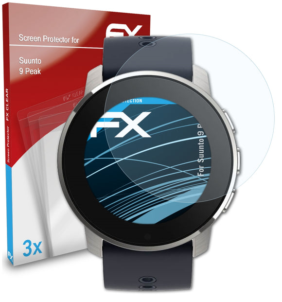 atFoliX FX-Clear Schutzfolie für Suunto 9 Peak