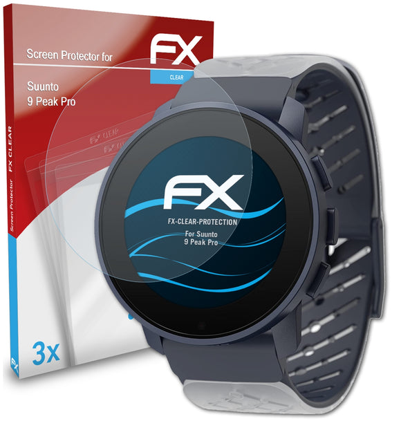 atFoliX FX-Clear Schutzfolie für Suunto 9 Peak Pro
