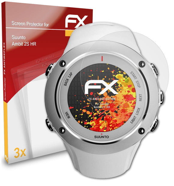 atFoliX FX-Antireflex Displayschutzfolie für Suunto Ambit 2S HR