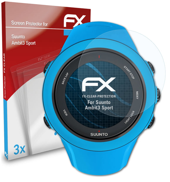 atFoliX FX-Clear Schutzfolie für Suunto Ambit3 Sport