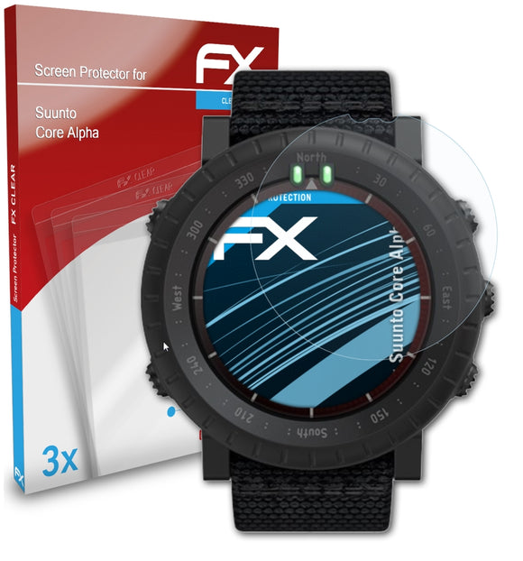atFoliX FX-Clear Schutzfolie für Suunto Core Alpha