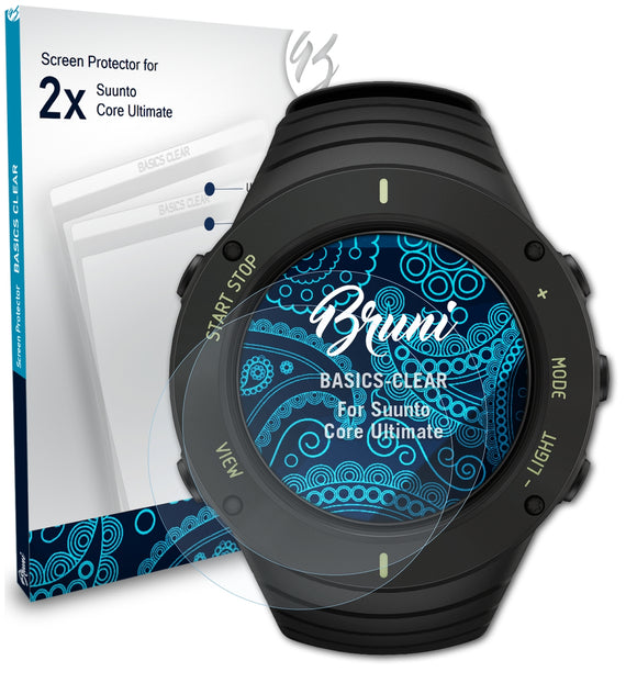 Bruni Basics-Clear Displayschutzfolie für Suunto Core Ultimate