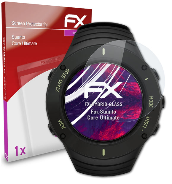 atFoliX FX-Hybrid-Glass Panzerglasfolie für Suunto Core Ultimate