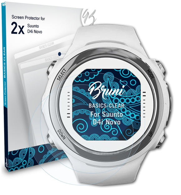 Bruni Basics-Clear Displayschutzfolie für Suunto D4i Novo
