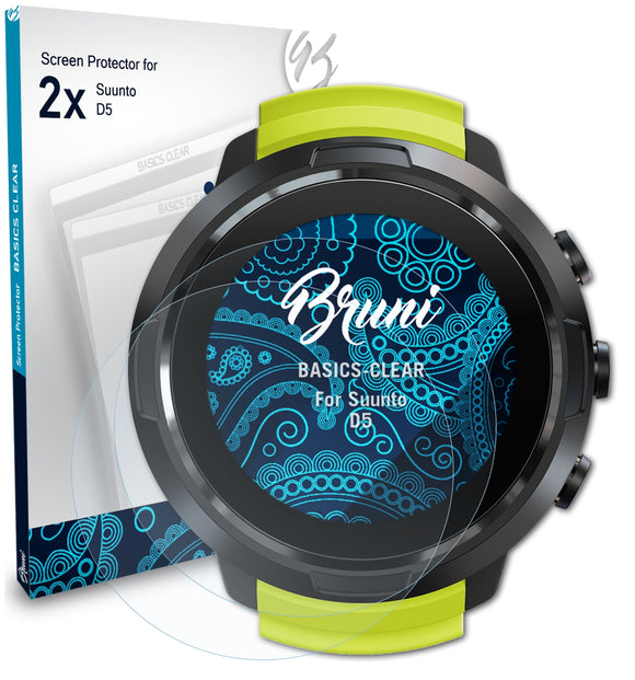 Bruni Basics-Clear Displayschutzfolie für Suunto D5