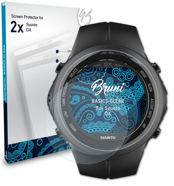 Bruni Basics-Clear Displayschutzfolie für Suunto DX