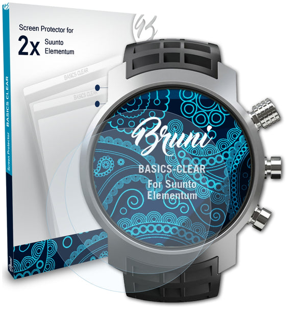 Bruni Basics-Clear Displayschutzfolie für Suunto Elementum