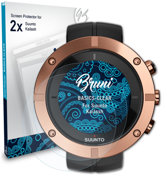 Bruni Basics-Clear Displayschutzfolie für Suunto Kailash