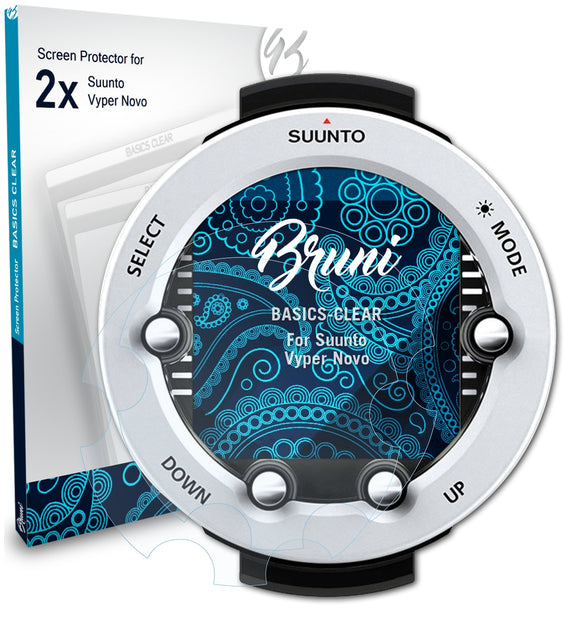 Bruni Basics-Clear Displayschutzfolie für Suunto Vyper Novo