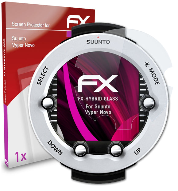 atFoliX FX-Hybrid-Glass Panzerglasfolie für Suunto Vyper Novo